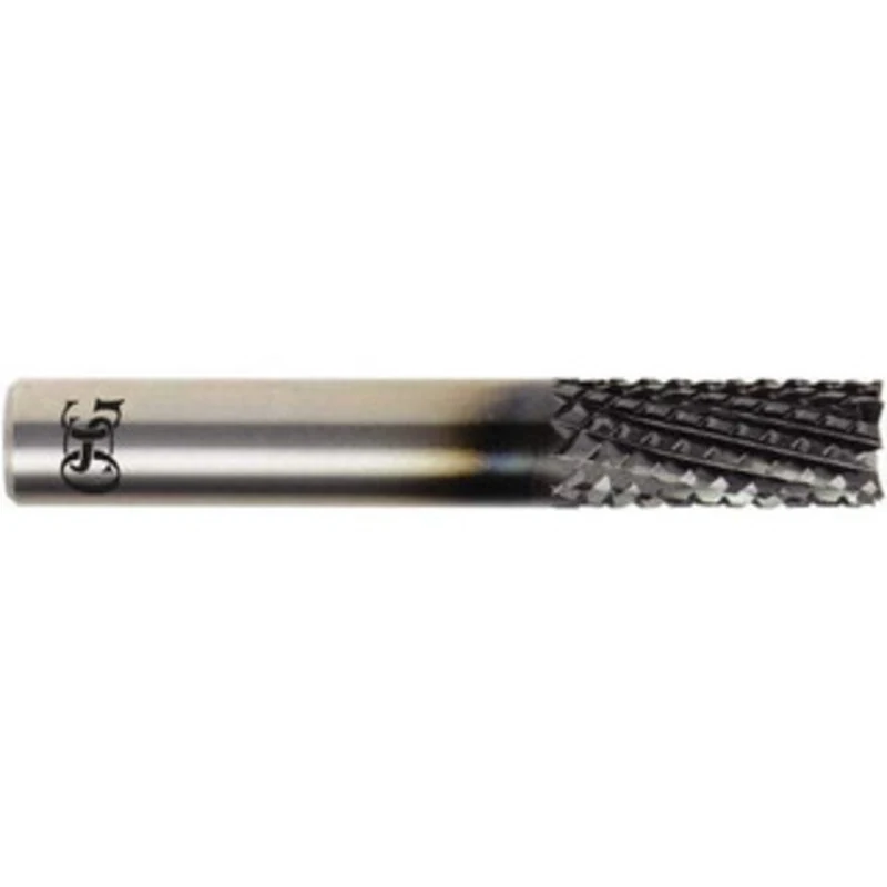 OSG 1/2 Diam, 1 LOC, 1/2 Shank Diam, Drill Point Diamond-Pattern Router Bit Solid Carbide, Finish, 3 OAL, RH Cut, Use...